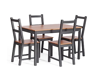 Обеденный комплект Соната Sonata dining set антик /графит - фото