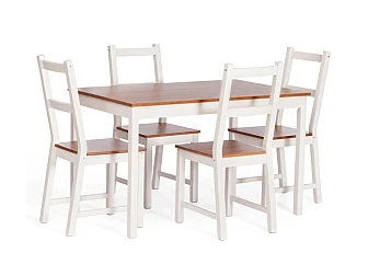 Обеденный комплект Соната Sonata dining set антик/белый - фото