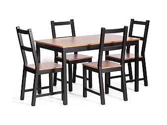 Обеденный комплект Соната Sonata dining set антик /чёрный - фото