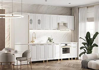 Кухня Престиж Голд 2,6м (490) (Решетка исп.2) - фото