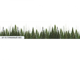 Кухонный фартук глянец SF-93 Туманный лес - фото