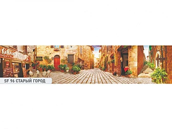 Кухонный фартук глянец SF-96 Старый город - фото
