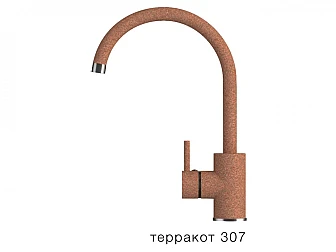Смеситель для кухни Элара Polygran Терракот 307 - фото