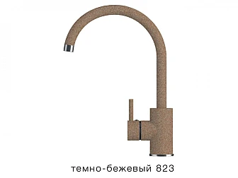 Смеситель для кухни Элара Tolero Темно-бежевый 823 - фото