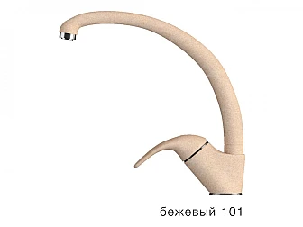 Смеситель для кухни высокий Эко Tolero Бежевый 101 - фото
