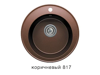 Кухонная мойка Tolero R-108 Коричневый 817 - фото
