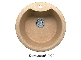 Кухонная мойка Tolero R-108E Бежевый 101 - фото