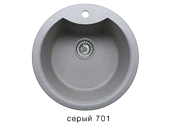 Кухонная мойка Tolero R-108E Серый 701 - фото