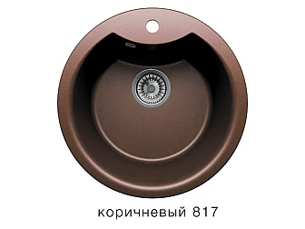 Кухонная мойка Tolero R-108E Коричневый 817 - фото