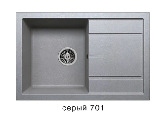 Кухонная мойка Tolero R-112 Серый 701 - фото