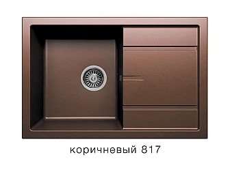 Кухонная мойка Tolero R-112 Коричневый 817 - фото