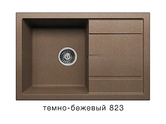 Кухонная мойка Tolero R-112 Темно-бежевый 823 - фото