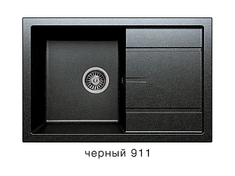 Кухонная мойка Tolero R-112 Черный 911 - фото