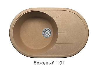 Кухонная мойка Tolero R-116 Бежевый 101 - фото