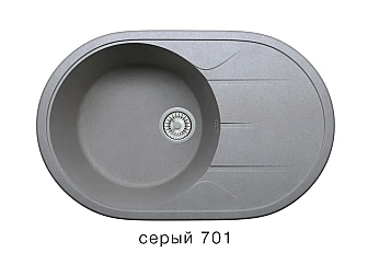 Кухонная мойка Tolero R-116 Серый 701 - фото
