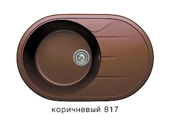 Кухонная мойка Tolero R-116 Коричневый 817 - фото
