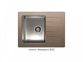 Кухонная мойка Tolero twist TTS-660 Темно-бежевый 823 - фото