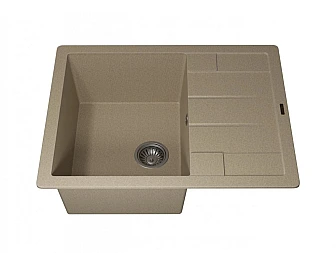 Кухонная мойка Uperwood Quartz UPD-03-02 бежевая матовая - фото