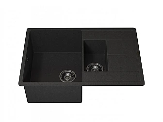Кухонная мойка Uperwood Quartz UPD-05-04 черная матовая - фото