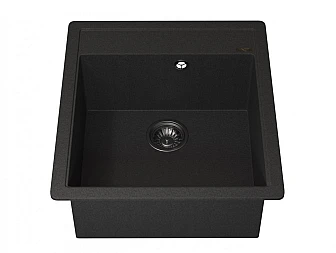 Кухонная мойка Uperwood Quartz UPD-07-04 черная матовая - фото