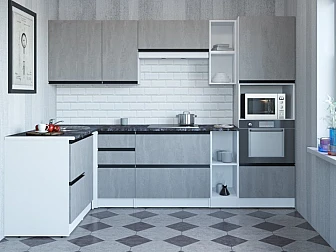 Кухонный гарнитур Сюита мега прайм 1500*2700 мм - фото