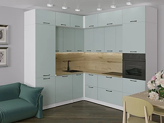 Кухонный гарнитур Лиора гранд прайм 2200х2500 мм - фото