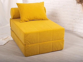 Кресло-кровать Lauttaa велюр Yellow - фото