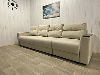 Диван Комфорт-6 НПБ+МДФ модульный 1К-3 ткань Veluta Lux 1 - фото