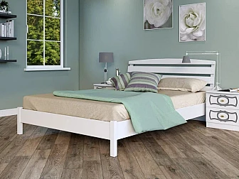 Кровать Камелия-1 1200 Белый античный - фото