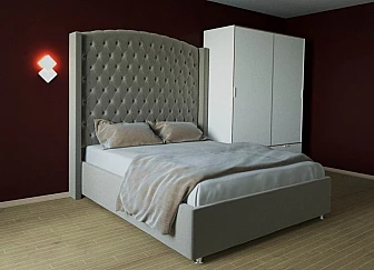 Кровать 1400 Берлин люкс подъемным механизмом 03ЛБР - фото