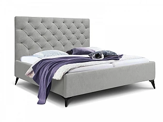Кровать Фрейм 2000 Каретная стяжка высокие ножки вивальди 14 - фото