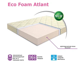 Матрас Ultra Eco Foam Atlant 90*195 см - фото