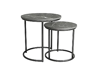 Стол журнальный Матрешка комбинированный каспий темный/черный - фото