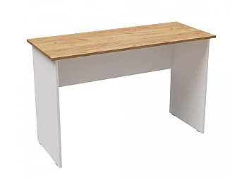 Стол письменный Лючия белый/дуб крафт золотой - фото