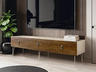 Тумба для телеапаратуры 2.1 Bogemia Wood БМТ-2(Wo) - фото