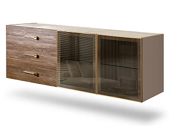Комод для гостиной 1.6 Bogemia Fly Wood БМКМ-4[5](Fly)(Wo) - фото