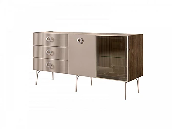 Комод для гостиной 1.6 Bogemia Woodline Fillini БМКМ-4 [5][10] (Woodline) - фото