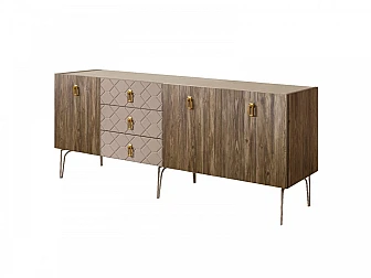 Комод для гостиной 2.1 Bogemia Woodline Wood Farfale БМКМ-5 (Woodline) - фото