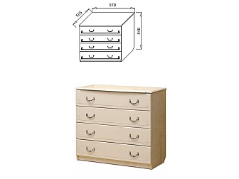 Комод Ивушка 5 - фото