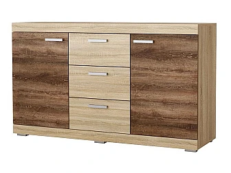 Комод Соната КС-1500 дуб сонома светлый/дуб сокраменто - фото