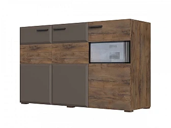 Тумба 3 двери 1500 Рио Смоки Soft touch - фото