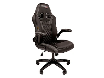 Офисное кресло Chairman game 15 Россия экопремиум черный/серый н.п. - фото