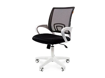 Офисное кресло Chairman 696 Россия белый пластик TW-11/TW-01 черный - фото