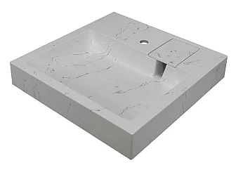 Раковина над стиральной машиной Star 50 MySpace Белый Мрамор - фото