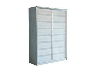 Шкаф-купе ПШ-2.9 1500 вставка МДФ/стекло Дуб крафт белый - фото