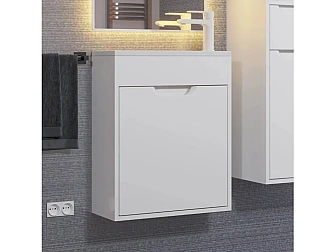 Тумба с раковиной Uperwood Modul матовая белая 50 см - фото