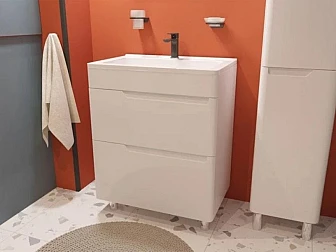 Тумба с раковиной Kare Luxe 700 напольная 2 ящика - фото