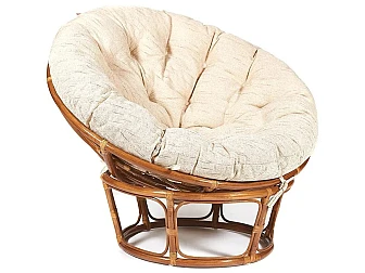 Кресло Papasan 23/01 W с подушкой Pecan, ткань Старт - фото