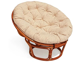 Кресло Papasan 23/01 W с подушкой Cognac, ткань Старт - фото