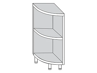 Напольный шкаф 30x85 см левый для кухни Кира Stefany Стандарт МДФ - фото